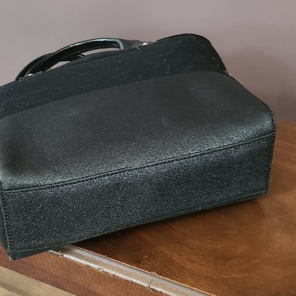 ✨ Vintage Kate Spade Black Felt & Sparkle Shoulder Bag ✨ - Picture 3 of 5